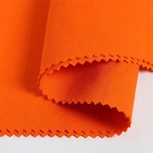 Orange Drill Fabric For Dungaree
