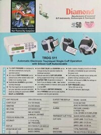 Electronic Tourniquet Machine Diamond ( Model- Trdg 511) - Size: 165(w) X 75(h) X 140(d) Mm