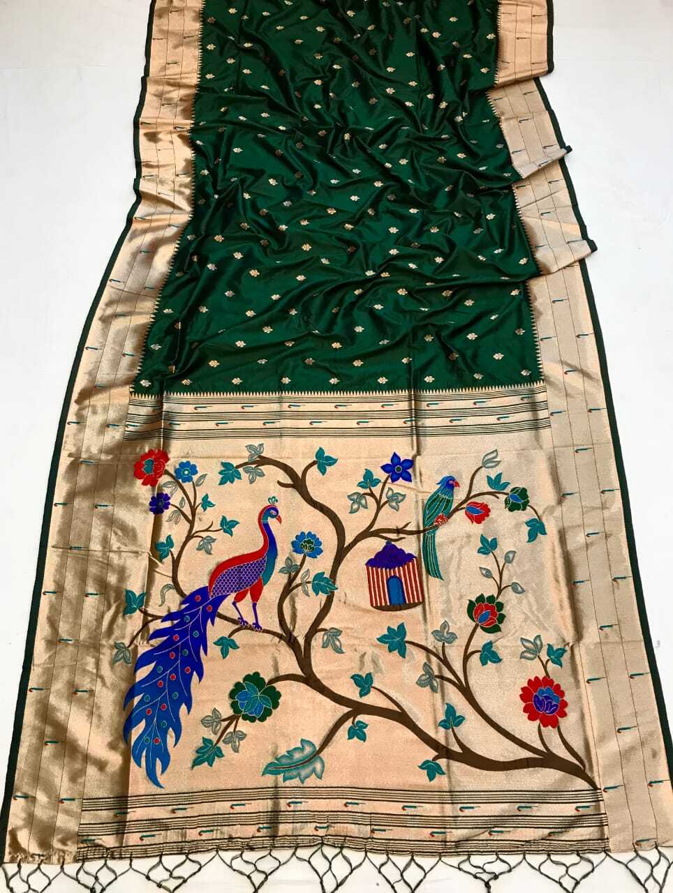 New Concept Adorable Design Beautiful pure soft banarasi lichi silk heavy saree