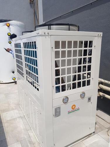 White Commercial Air Source Heat Pump