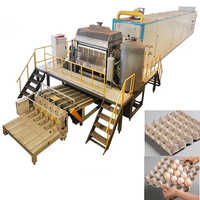 Egg Carton Making Machine - Up To 10,000 Egg Cartons Per Hour | Automatic, New, Eco-friendly, Minimal Labor Requirement, Industrial Use, White Color