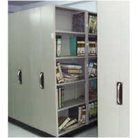 Mobile Compactor Storage System - Mild Steel , 6 Feet Height, Gray Finish, Durable Design