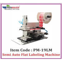 Semi Auto Flat Bottle Labeling Machine