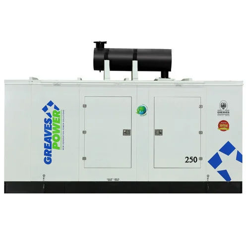 White 250 Kva Greaves Power Air Cooled Diesel Generator