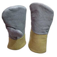 High Heat Protection Kevlar With Leather Covered Mitten Gloves