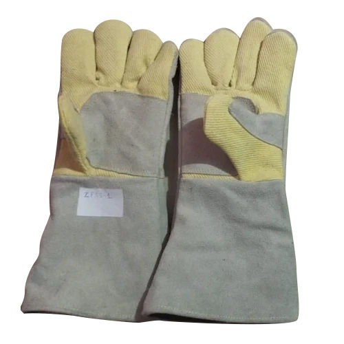 Leather Kevlar Hand Gloves - Color: Multicolored