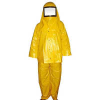 Pvc Chemical Protection Suit - Free Size, Yellow Color, Waterproof, Reusable | Unisex, Ideal For Chemical Manufacturing, Oil And Gas, Agriculture, Pharmaceuticals