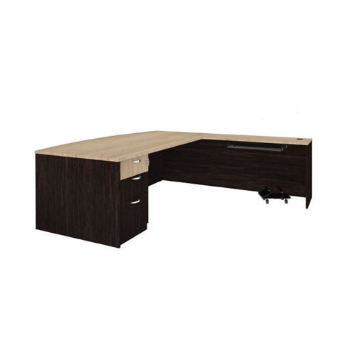 L Shaped Executive Table With Pedestal