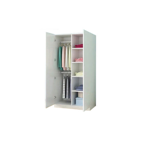 Machine Made 2 Door Wardrobe With 4 Nos Of Shelf