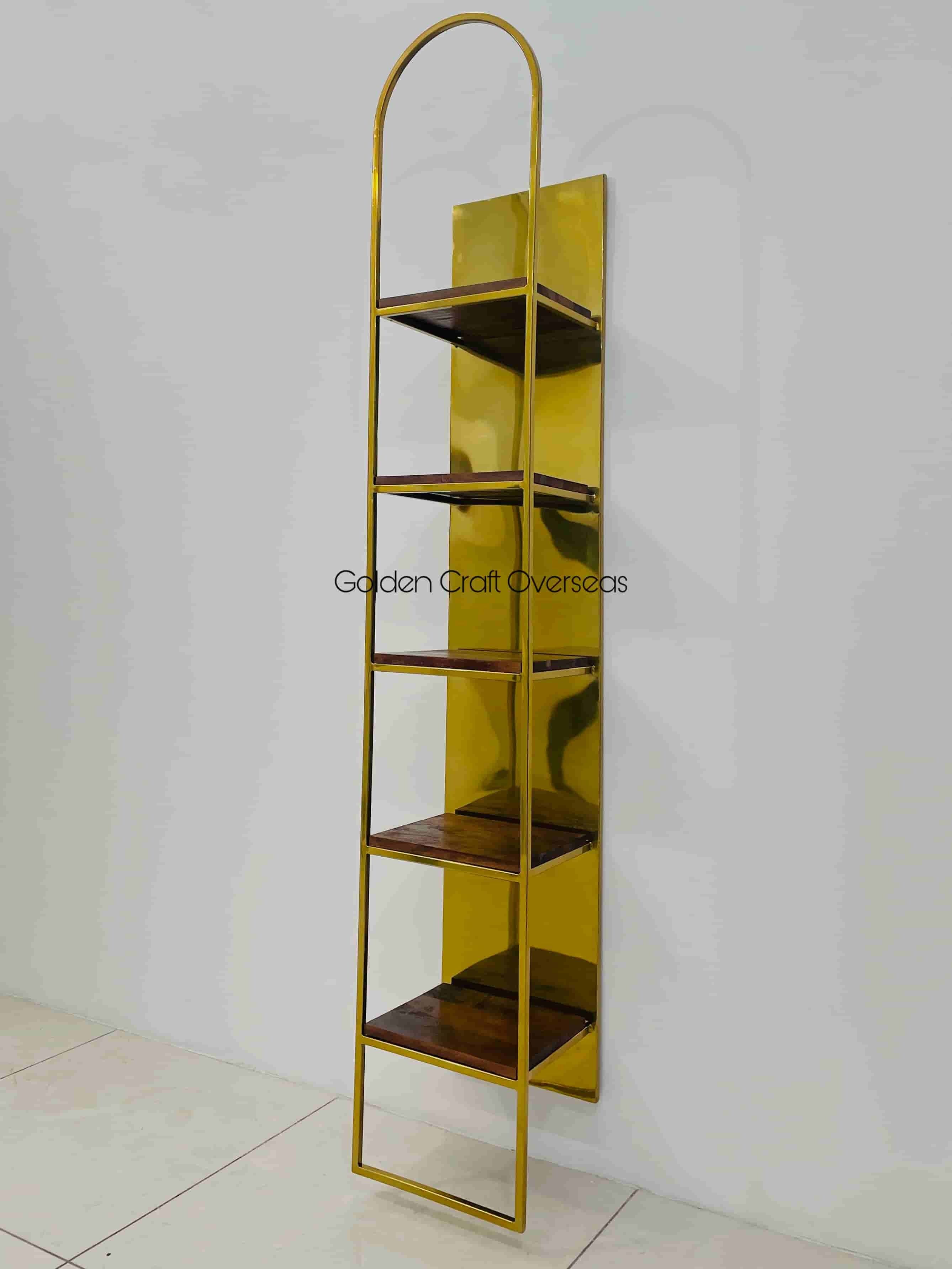 GCO Five Levels rack aka shelf in stainless steel with wooden tops