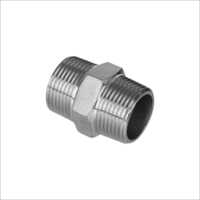 Hex Nipple - Stainless Steel, Round Shape | 1-Year Warranty, Versatile for Oil & Gas Applications
