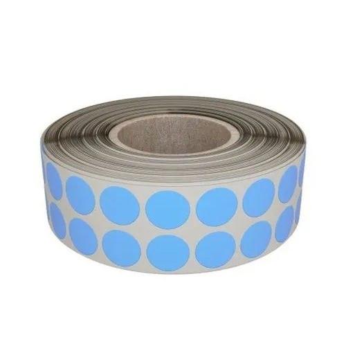 Paper Blue Dot Self Adhesive Sticker