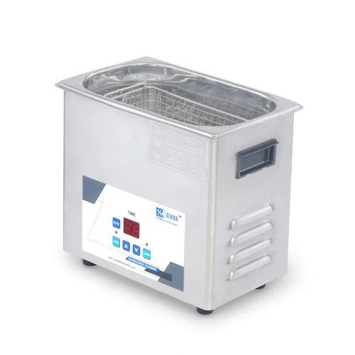 Silver Stainless Steel Ultrasonic Cleaner