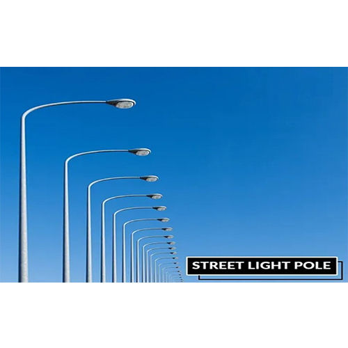 Street Light Pole - Mild Steel, Customized Sizes Available | First-Class Standard, Polished Surface Treatment, High Rigidity and Stability