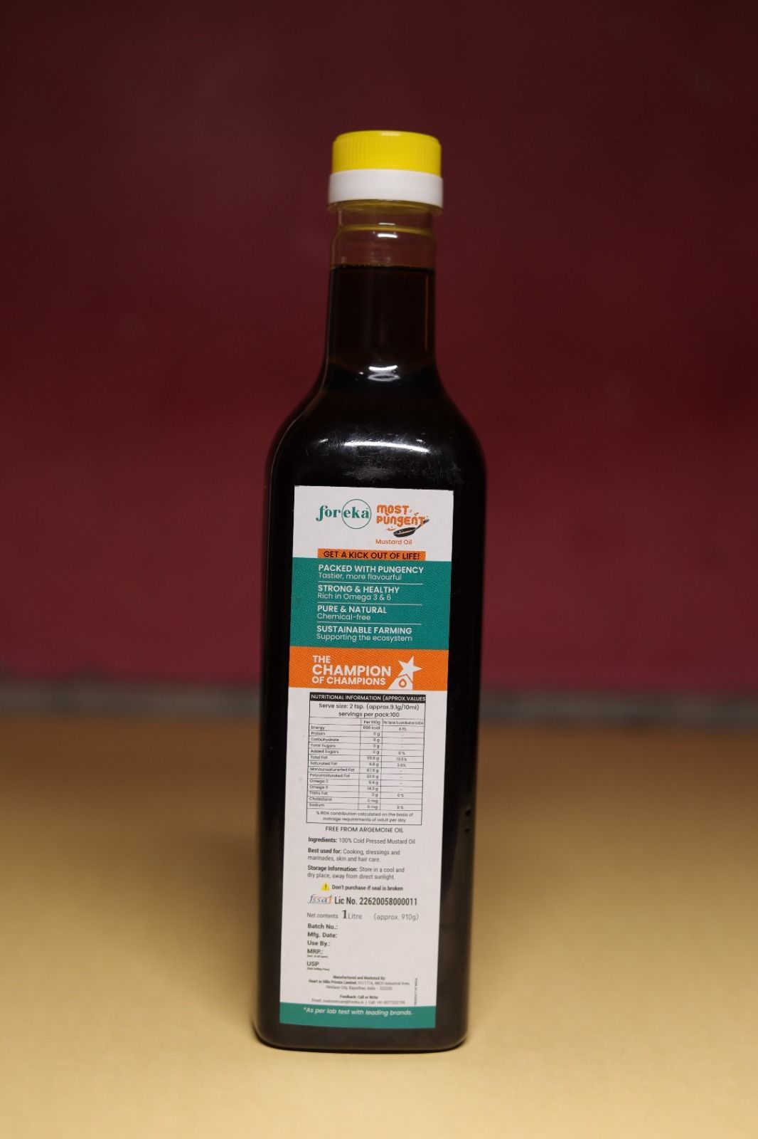 Organic Black Mustard Oil