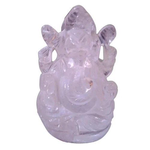 White Crystal Lord Ganesh Statue