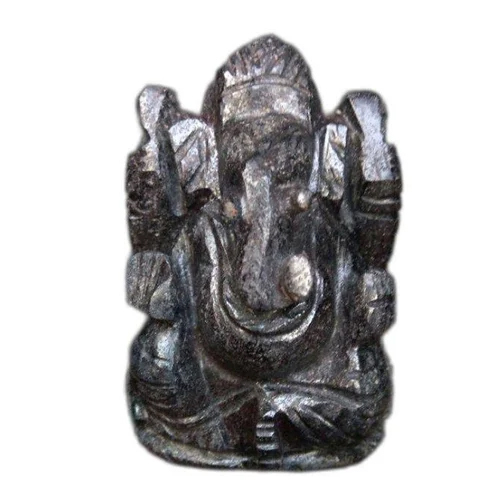 Indian Silver Crystal Ganesha Statue