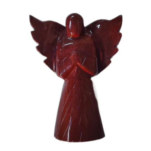 Red Jasper Gemstone Angle - Various Sizes Available Red Color Antique Imitation Style Home Decoration Sculpture