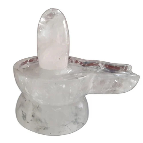 Indian Crystal Shivling Statue