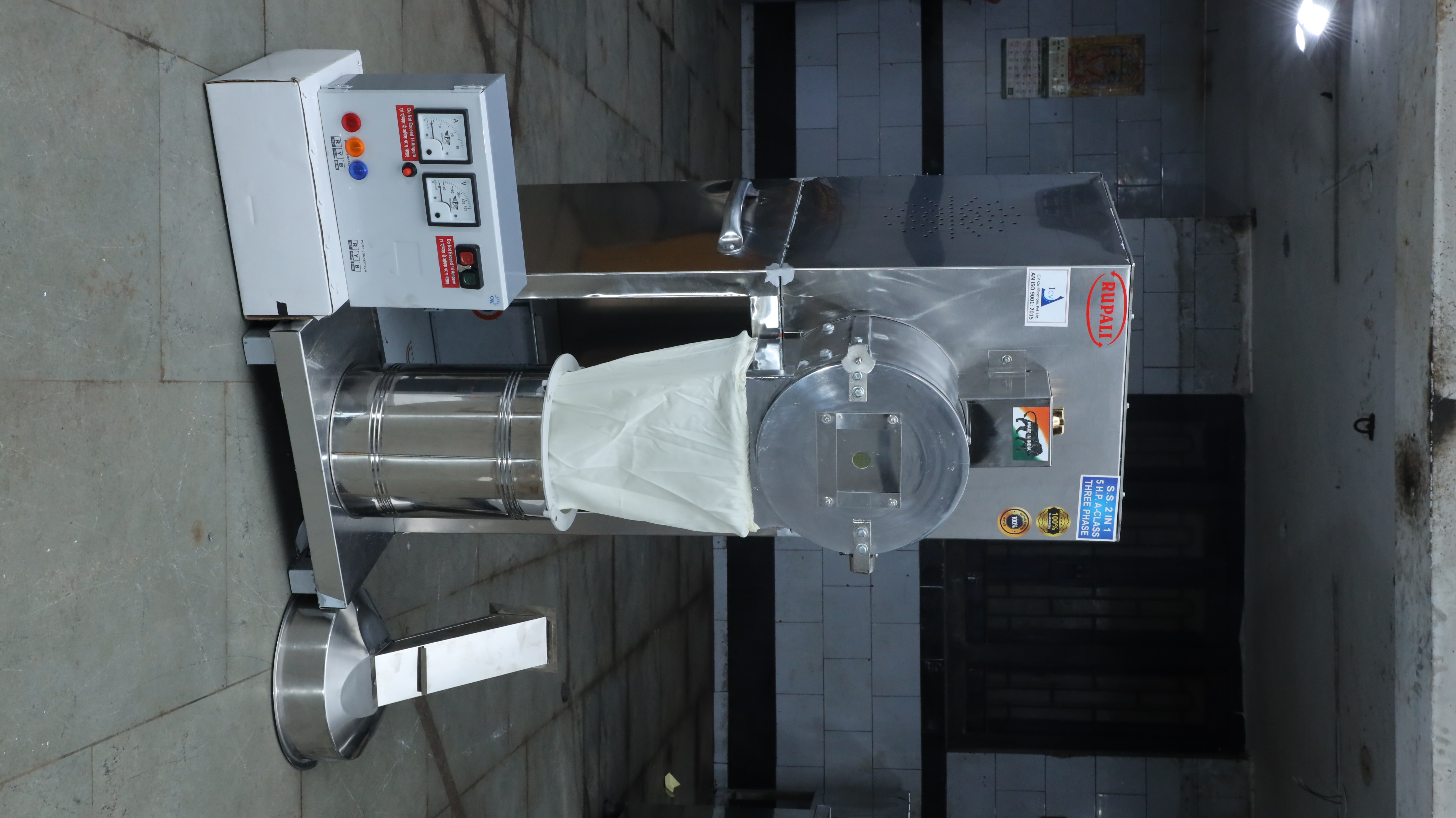 Commercial Flour Mill - 5HP - Three Phase - Ss