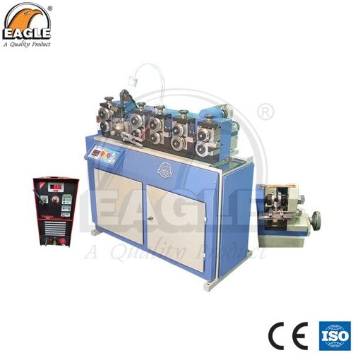 Gold and Silver Automatic Soldered Hollow Pipe Making Machine with In built Strip Cutter