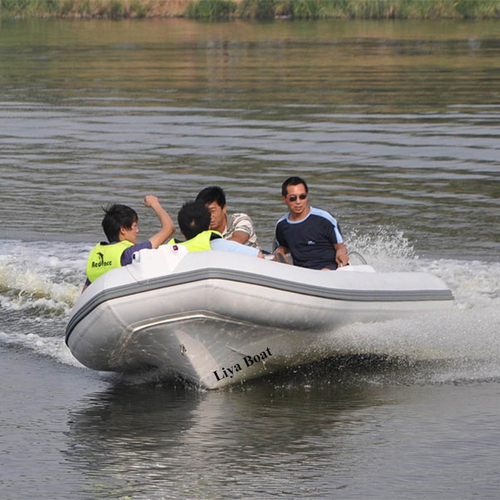 Lianya CE RIB430 Semi rigid Hull PVC Hypalon Inflatable Boat For Rowing