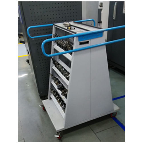 White Cnc Vmc Tolls Trolley