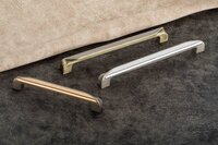 Best As Cupboard Handles, Vanity Handles, Drawer Handles, Wardrobe Handles Vh-151 - Metal, 96 Mm To 288 Mm, Chrome Finish, Silver Color, Pull Handle Type
