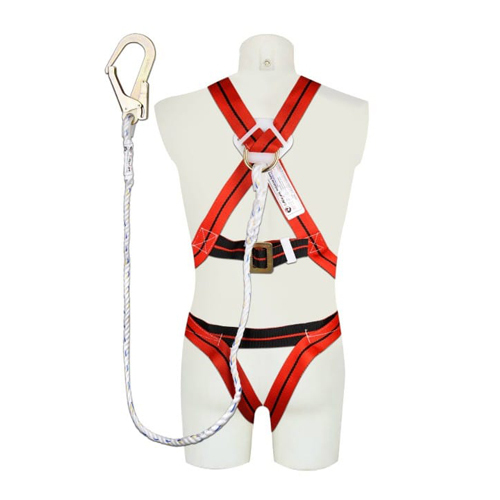 Red-White Volman Full Body Safety Belt Harness