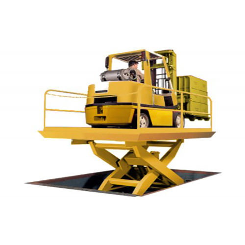 Yellow Scissor Lift Josts