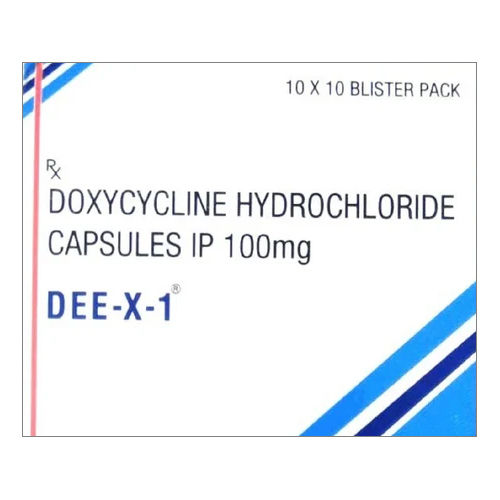 100Mg Doxycycline Hydrochloride Capsules Ip Grade: Medicine