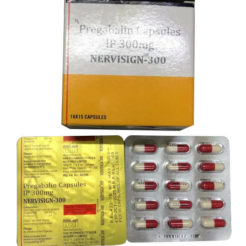 Yellow 300Mg Pregabalin Capsules Ip