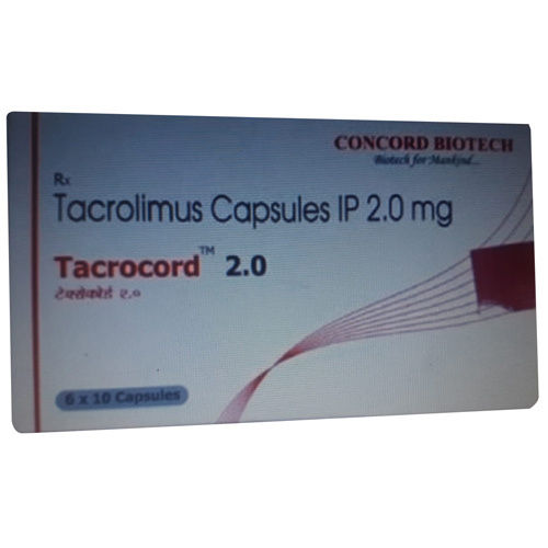 Tacrocord Tacrolimus Capsules IP 2 mg