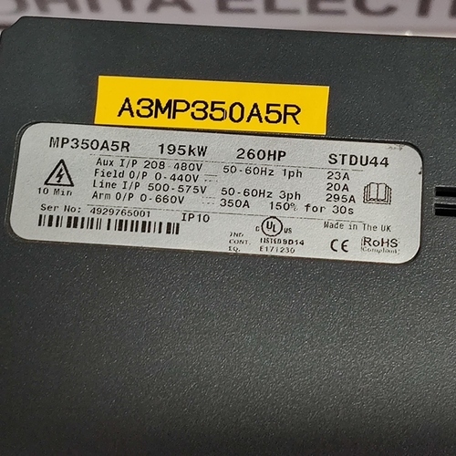 EMERSON MP350A5R DC DRIVE