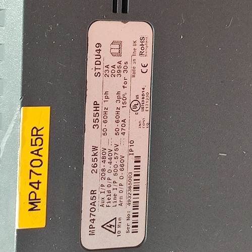EMERSON MP470A5R DC DRIVE