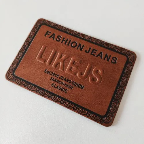 Jeans Leather Patches - Color: Brown