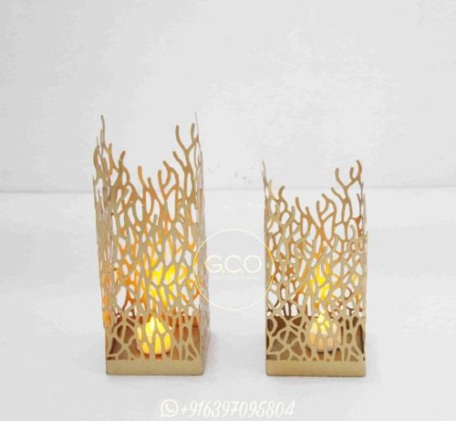 Fire look Iron made votive set 