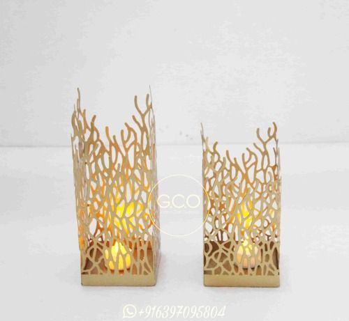 Fire look Iron made votive set for candle and tea light holder for interiors