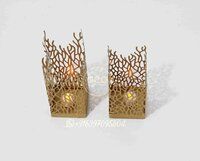 Fire look Iron made votive set for candle and tea light holder for interiors