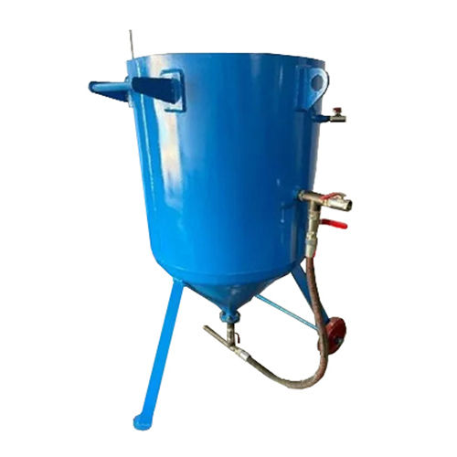 Sand Blasting Hopper - Durable Portable Design, Blue Color | Versatile for Industrial Use, Removes Burrs and Rust