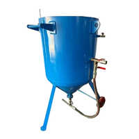 Sand Blasting Hopper - Durable Portable Design, Blue Color | Versatile For Industrial Use, Removes Burrs And Rust
