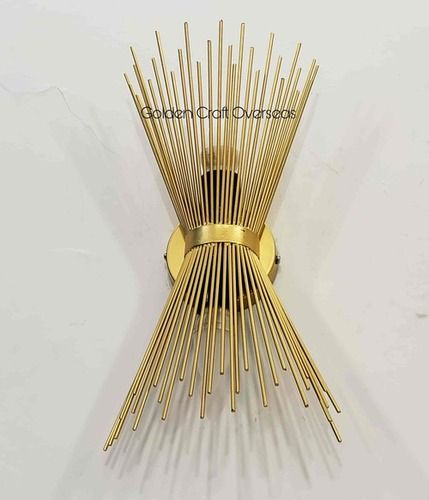 Gco Modern Metal Wall Lights In Iron With Golden Powder Coated Finish For Wall Lighting - Color: Gold