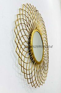 Round Iron Wall Mirror