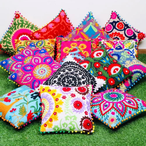 Embroidery Suzani Cushion Cover