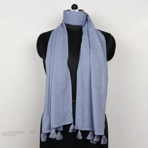 Plain Ladies Cotton Stole