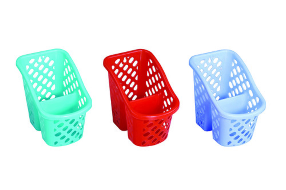 Cutlery Stand 1703 - Plastic Material, Multi Cavity Design, Available in All Colors | Versatile Plastic Cutlery Organizer for Efficient Dining Storage