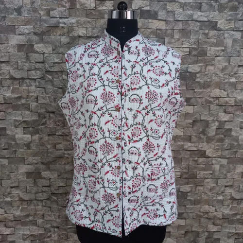 Hand Block Printed Cotton Quilt ED Jacket