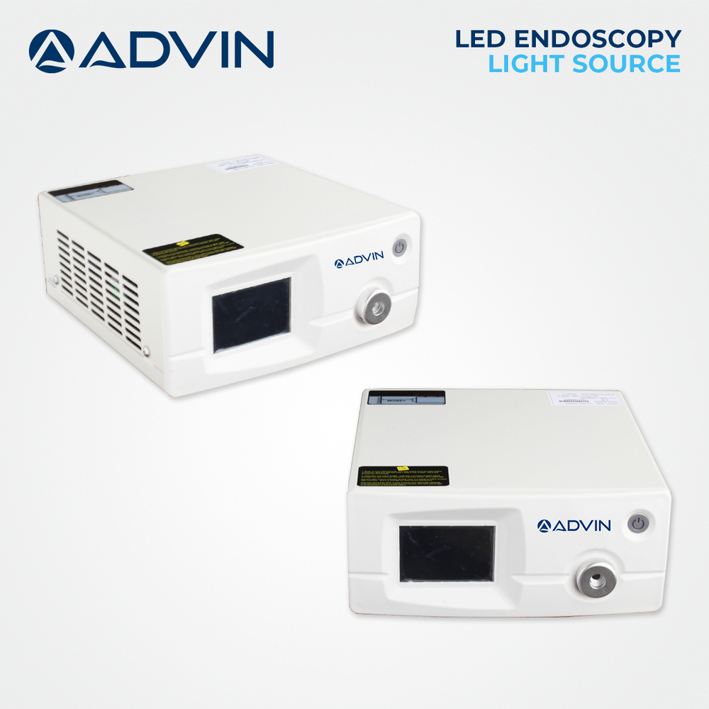 Advin LED Endoscopy Light Source - 120W High Brightness, 60000 Hours Life | Remote Control, Touch Screen, 50% Energy Saving