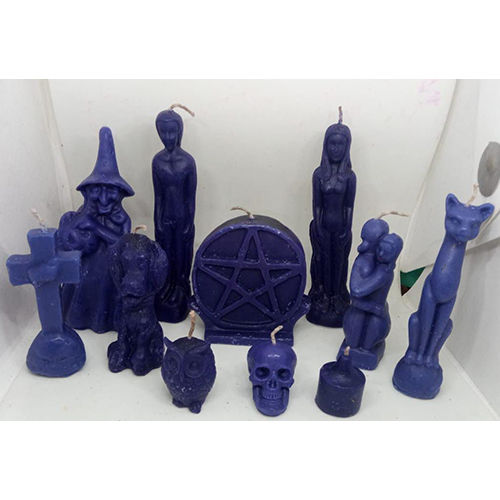 Blue Figurine Candles