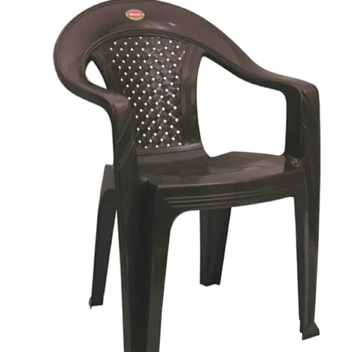 Plastic Medium Back Chair With Arms